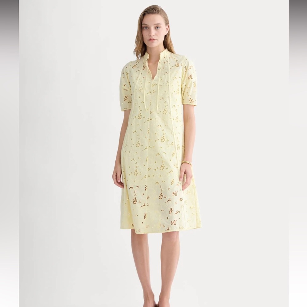 EVERLANE eyelet midi dress